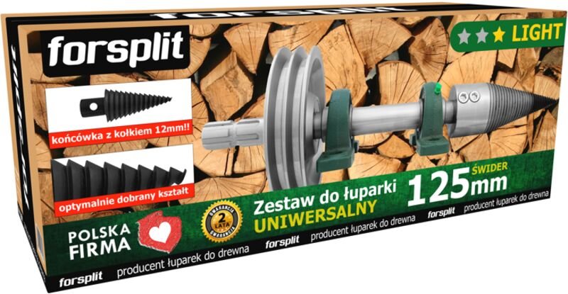 125mm Universal-Schneckenspalter / ZWK2U-125K2-Set