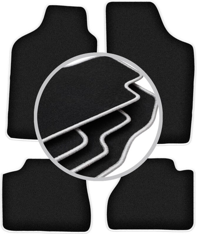 CARLUX-SILVER Autofußmatten für: Nissan Micra K10 Fließheck (1983-1991)