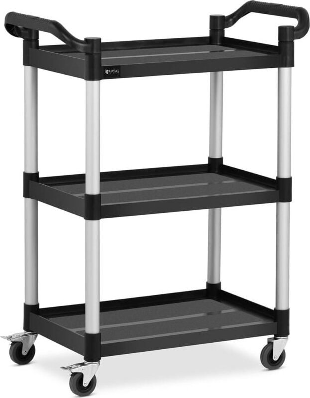 Kellnerservicewagen mit 3 Kunststoffböden 63 x 40cm bis 90kg