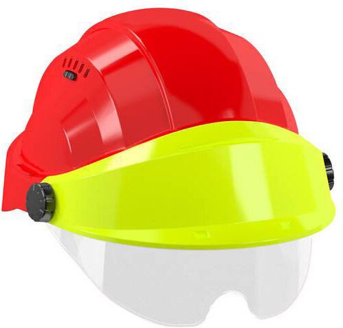 Helm 'orizon' rot visier fluo gelb mit brille Taliaplast 563767