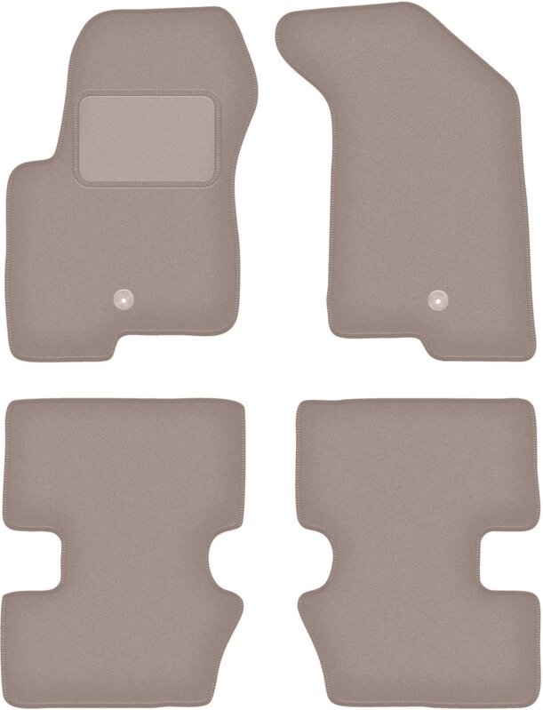 Beige Veloursmatten für: Jeep Patriot Offroad (2006-2016)
