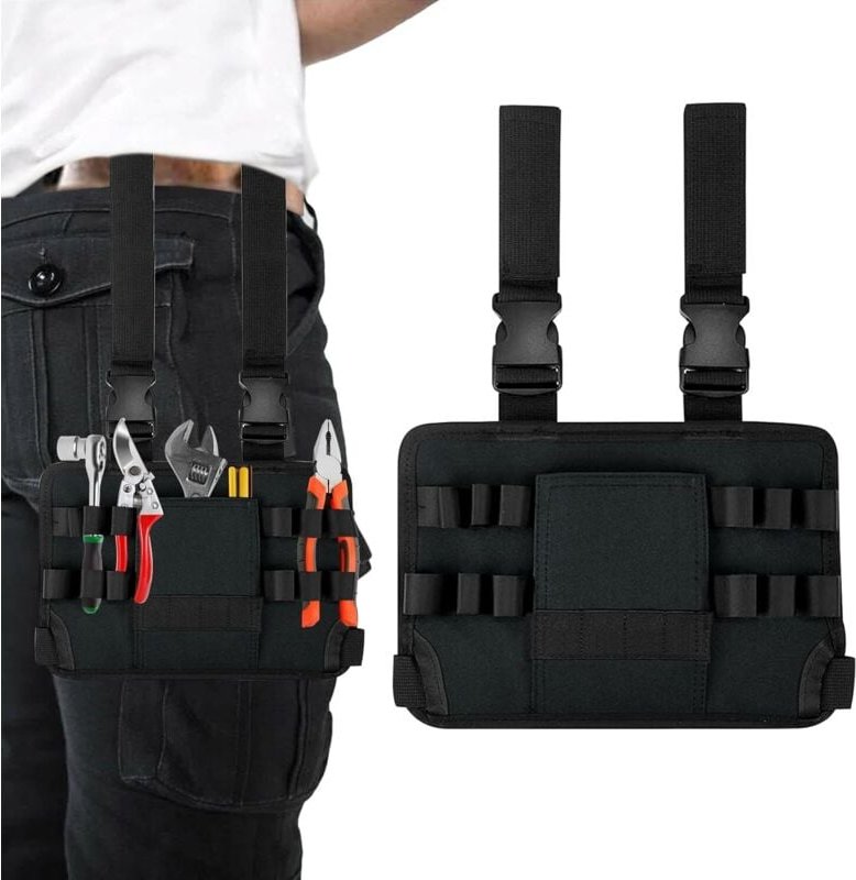 Thumbnail - Werkzeuggürteltasche mit Gürtelclip, Werkzeuggürtel, Herren-Werkzeuggürtel, Handwerkergürtel, Elektriker-Werkzeughalter,...