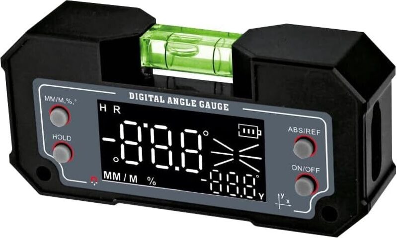 3-in-1-Digital-Neigungsmesser mit Magnetfuß, hintergrundbeleuchtetem Display, für Holzbearbeitung, Sägeblattausrichtung ...