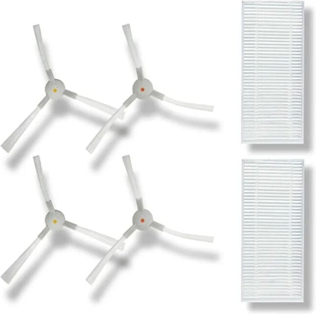 Thumbnail - 6PCS Waschbar Seite Pinsel Hepa-Filter für ABIR R30 Reiniger Zubehör