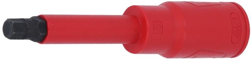 1/2' Bit-Stecknuss mit Schutzisolierung für Innensechskant-Schrauben, lang, 4mm