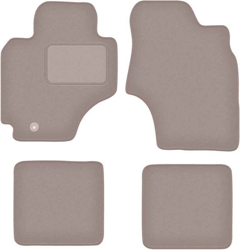 Beige Veloursmatten für: Toyota RAV4 II 3-Türer Vor-Facelift (2000-2003)