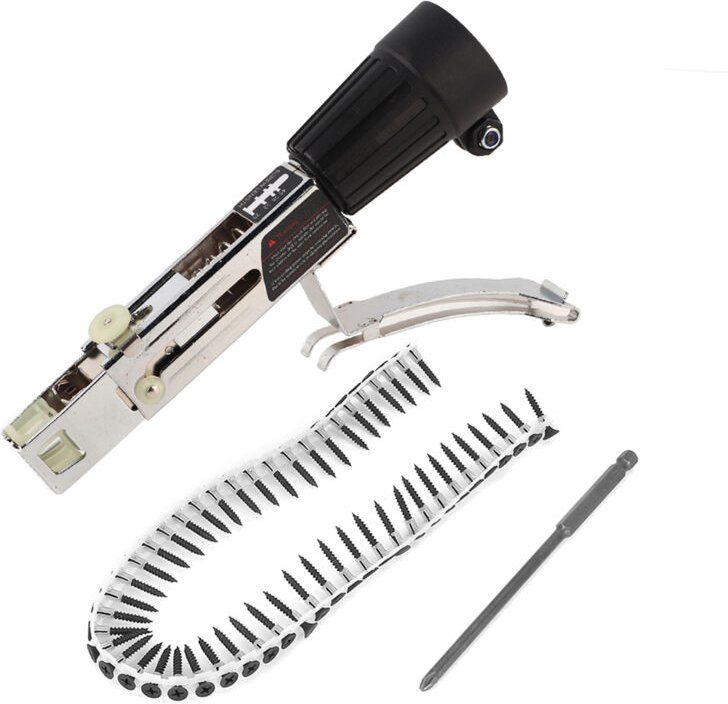 Metallene Nagelpistolenkette, Schraubendreherkopf-Bohrketten, 3-teilige automatische Ersatzkette für industrielle elektr...