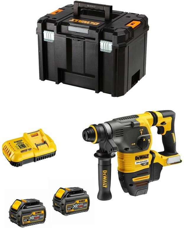 Kombihammer Dewalt DCH333T2 Flexvolt (2 x 54V/18V 6,0 Ah + DCB118 + tstak vi)
