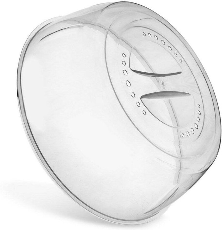 Plastic lid for microwave protects against splashes and drying out 3451280