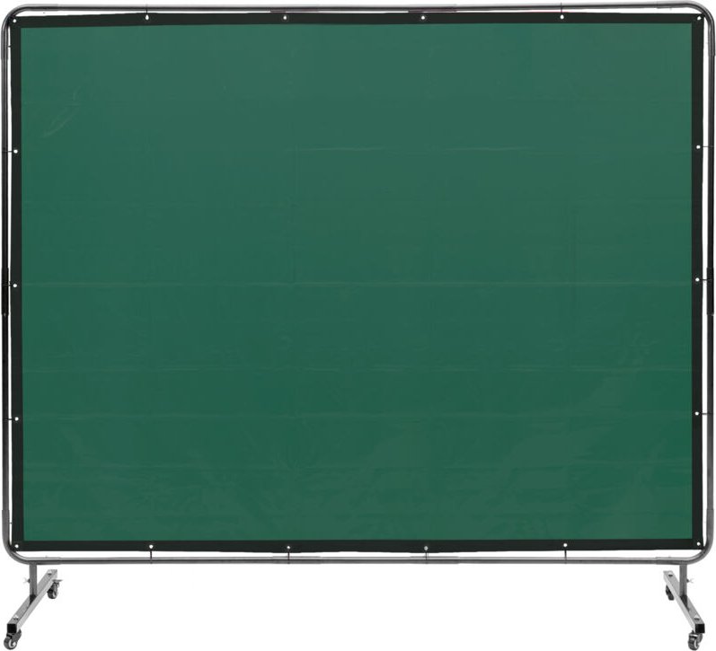 Mophorn - Schweißschutzwand mit Rahmen, 6' x 8' flammhemmender Vinylvorhang, mobiler Schweißschutz mit 4 Schwenkrädern (...