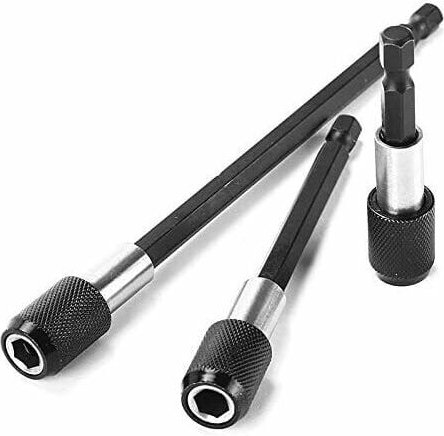 3-teilige magnetische Verlängerungsstange, Schraubendreher-Bit für elektrische Bohrmaschinen, 1/4-Sechskant-Bohrer-Bitha...