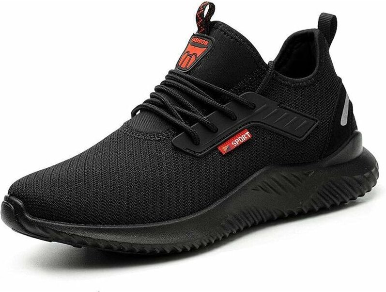 Sicherheitsschuhe Herren Damen Leichte atmungsaktive Arbeitsschuhe Stahlkappenschutz Sicherheits-Sneaker (43 EU)