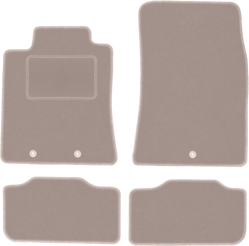 Beige Velours-Fußmatten für: Hyundai Genesis G80 Limousine (2013-)