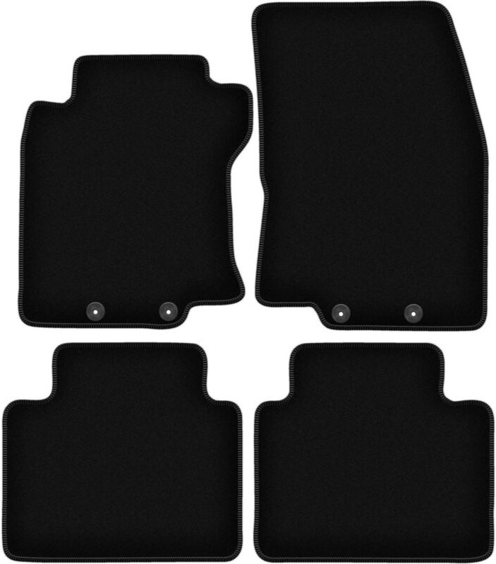 BASIC schwarze Veloursmatten für: Nissan X-Trail III T32 SUV (2013-2017)