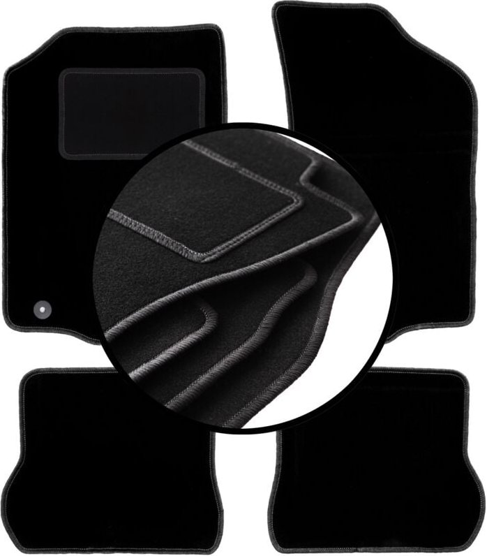 Kompletter Satz Veloursmatten für: Volkswagen Scirocco II Coupé (1981-1992)