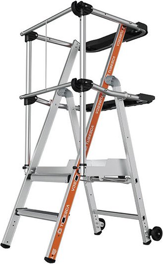 Podestleiter 3-stufig - Max. Arbeitshöhe 2.48m - 2274152