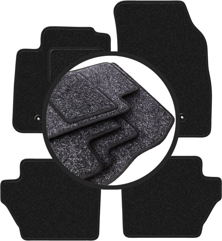 ANTHRA Autofußmatten für: Mazda 2 II Schrägheck (2007-2015)