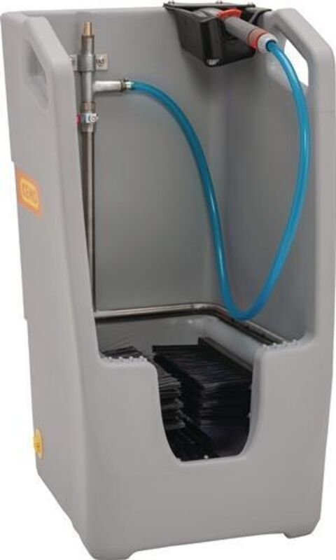 Cemo - Stiefelreiniger B490xT530xH880mm m.Sammelstelle pe