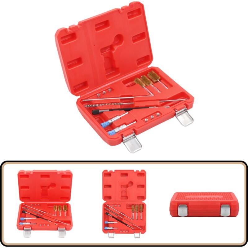 Vidaxl - 14-tlg. Einspritzdüsen-Reinigungsset - Diesel-Einspritzdüse Reinigen - Injektorreinigung - Werkzeugkasten Autow...
