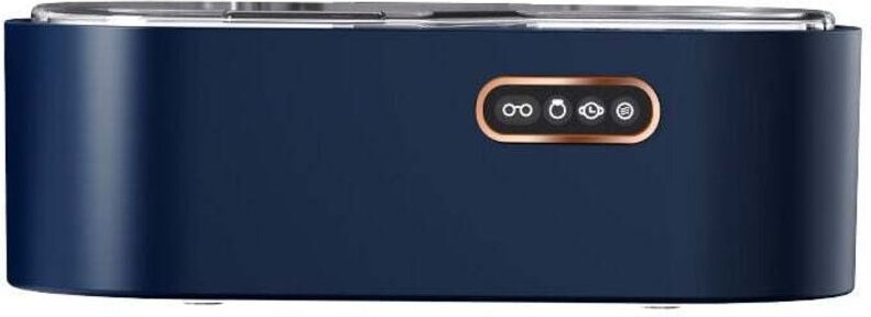 (Blau) Ultraschall-Brillenreiniger, 450 ml Ultraschallgerät, 4 Zeiteinstellungen 45 kHz, professioneller Ultraschallrein...