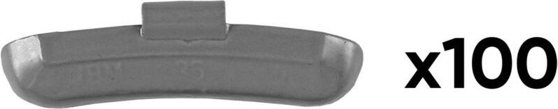 JBM54662 Schachtel mit 100 Gegengewichten aus Zink mit 35 g Klammer, speziell für Universalfelge