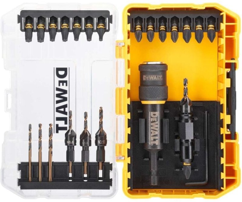 DeWALT Zubehör - Wechseladapter-Set Flip and Drive, mit Zubehör, Tough Case DT70779T