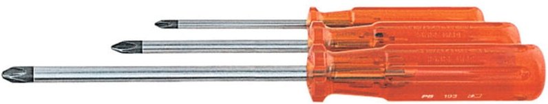 Pb Swiss Tools - Schraubendreher-Satz, für Phillips, mit Kunststoffheft, 3-teilig
