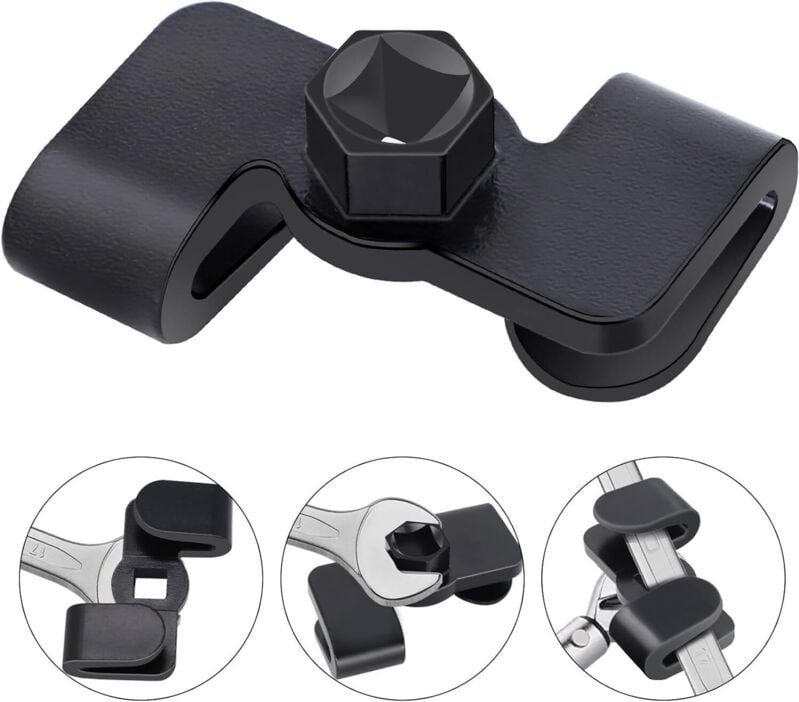 Universal Wrench Extender Breaker Bar and Offset Extension Wrench Adapter, Wrench Extender for 1/5.1 cm Drive Breaker Ba...