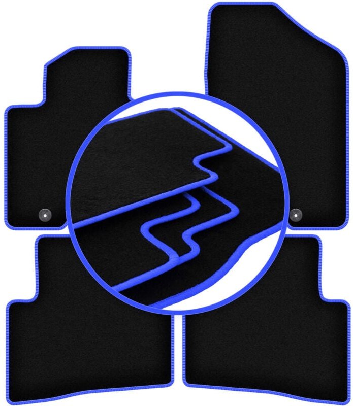 CARLUX-BLUE Autofußmatten für: Kia Sportage IV SUV (2015-)