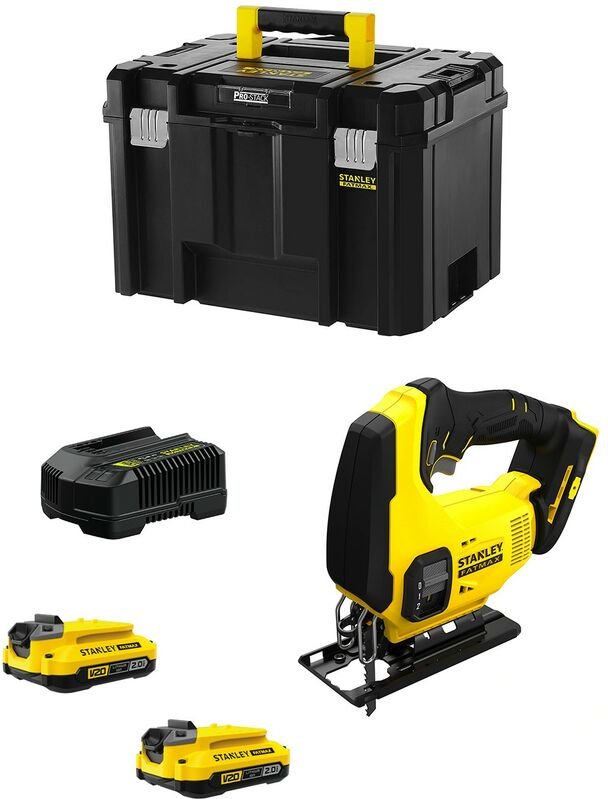 Thumbnail - Stanley - Stichsäge FatMax SFMCS600D2T (2 x 2,0 Ah + Ladegerät + tstak vi)