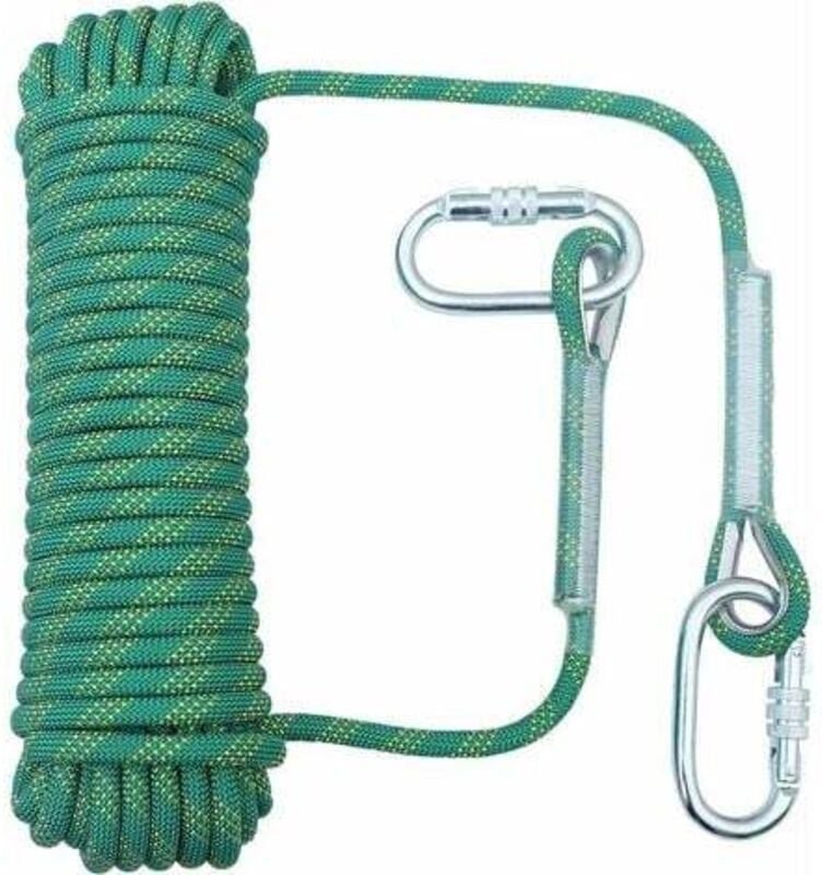 10 mm Kletterseil – 32 Fuß langes, hochfestes Abseilseil zum Wandern, Bergsteigen, Training, Rettung, Feuerleiter