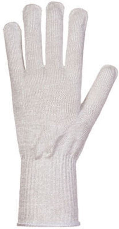 Robuster Küchenschutzhandschuh mit 10-Gauge, Grau, Einteilig, Größe S - Größe 7