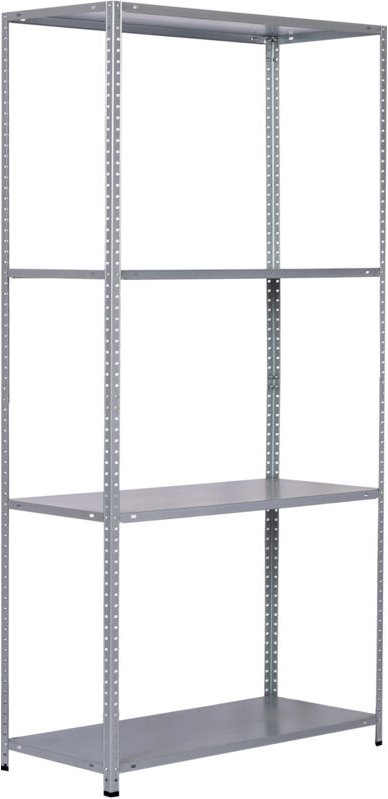 Verzinkte Metallregale catterhouse Nils Solid 137 70x30x137 cm mit 4 Einlegeböden aus verzinktem Stahl Trägt bis zu 200 ...