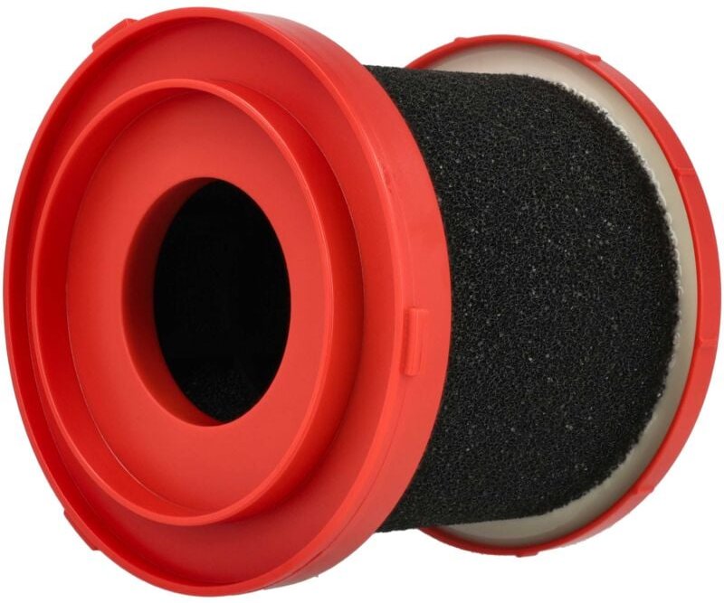 Thumbnail - Nassfilter kompatibel mit Milwaukee M12FVCL, M18FPOVCL, M18VC2, 0970-20 - M18 Staubsauger - Schaumstoff / Kunststoff Rot...