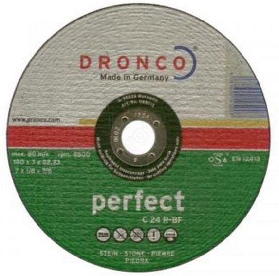 Dronco - C 24 R-BF Perfect - 125 x 3,0 x 22,2 mm Stein/Pierre-Trennscheibe