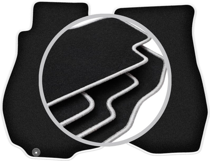 CARLUX-SILVER Autofußmatten für: Nissan 350Z Coupé (2003-2009)