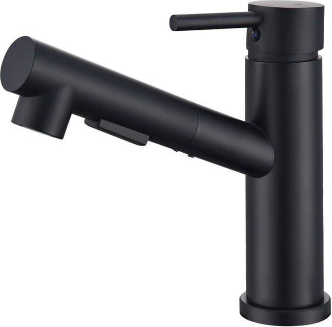 Küchenarmatur mit Herausziehbarer Brause Küchenarmatur mit 2 Ausläufen Erhältlich Schwarzer Küchenspülenhahn aus Edelsta...