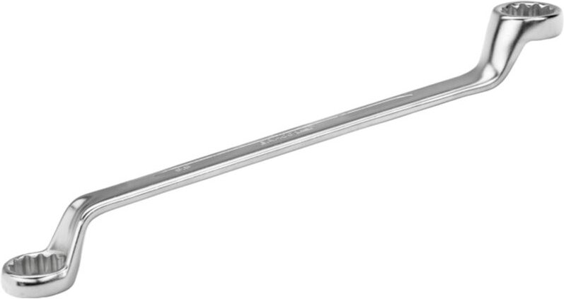 Bahco Tiefgekröpfter Ringschlüssel, 5/16 x 3/8, mit Doppelende und Chrom-Beschichtung, 180 mm