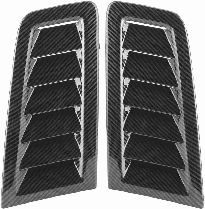 Thumbnail - 2 Stücke Universal Motorhaube Entlüftungsöffnungen Motorhaube Auto Außenteile für Focus RS MK2 StyleCarbonfaserfarbe