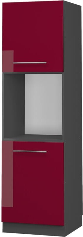Vicco - Herdumbauschrank Fame-Line, Bordeaux Hochglanz, 60 cm offen