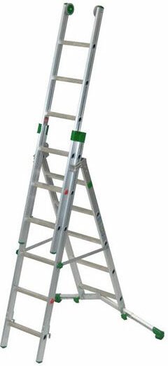 Mehrzweckleiter 8+9+9 Sprossen - Max. Länge 4.20m - P290-3