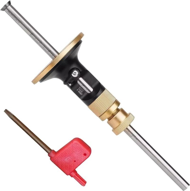 Radmarkierungslehre mit Mikroeinstellungsfunktion, Präzisions-Anreißwerkzeug, Tischler-Anreißmesser, Holzbearbeitung, Ra...