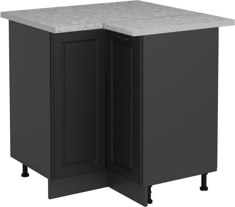 Thumbnail - Vicco - Eckunterschrank R-Line, Anthrazit Landhaus, 75.6 cm ap Marmor