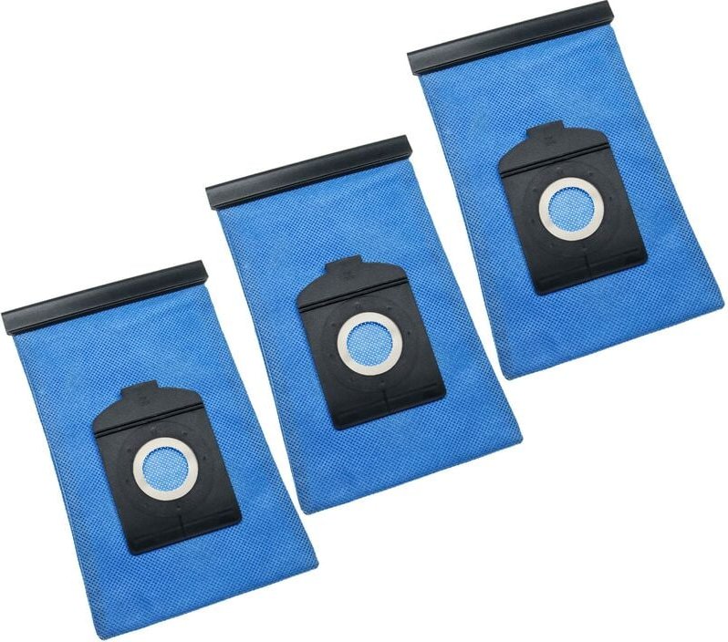 3x Staubbeutel kompatibel mit Siemens big bag 3 l VS01E2100, big bag 3 l VS01E1550 Staubsauger - 25,3cm x 17,4cm Blau - ...