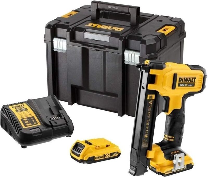 Thumbnail - DCN701D2 Akku Tacker Hefter für Elektriker 18V 2Ah Li-ion mit 2 Akkus, Ladegerät & tstak-vi Koffer - Dewalt