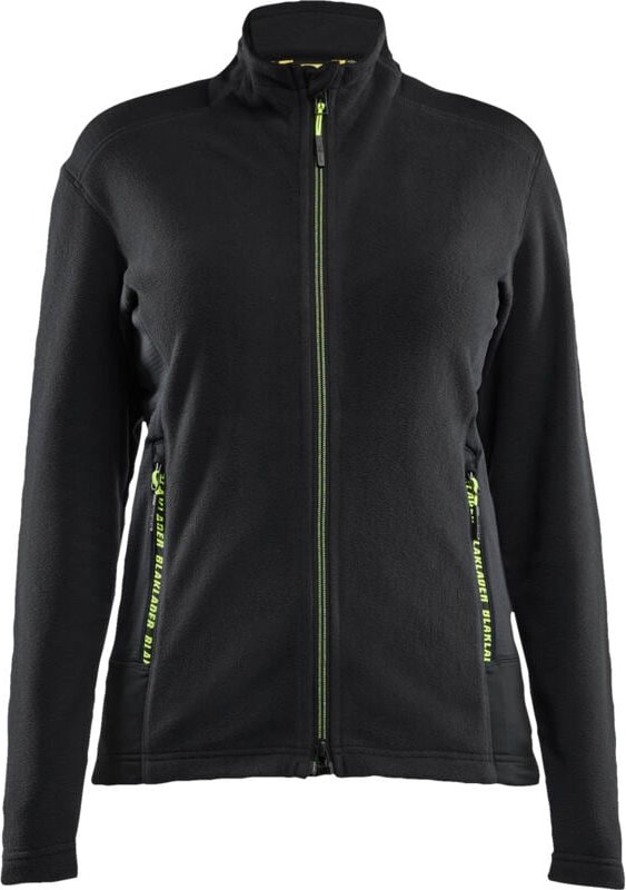 Arbeitsjacke aus Mikropolar für Damen 4766 - Schwarz/Gelb M