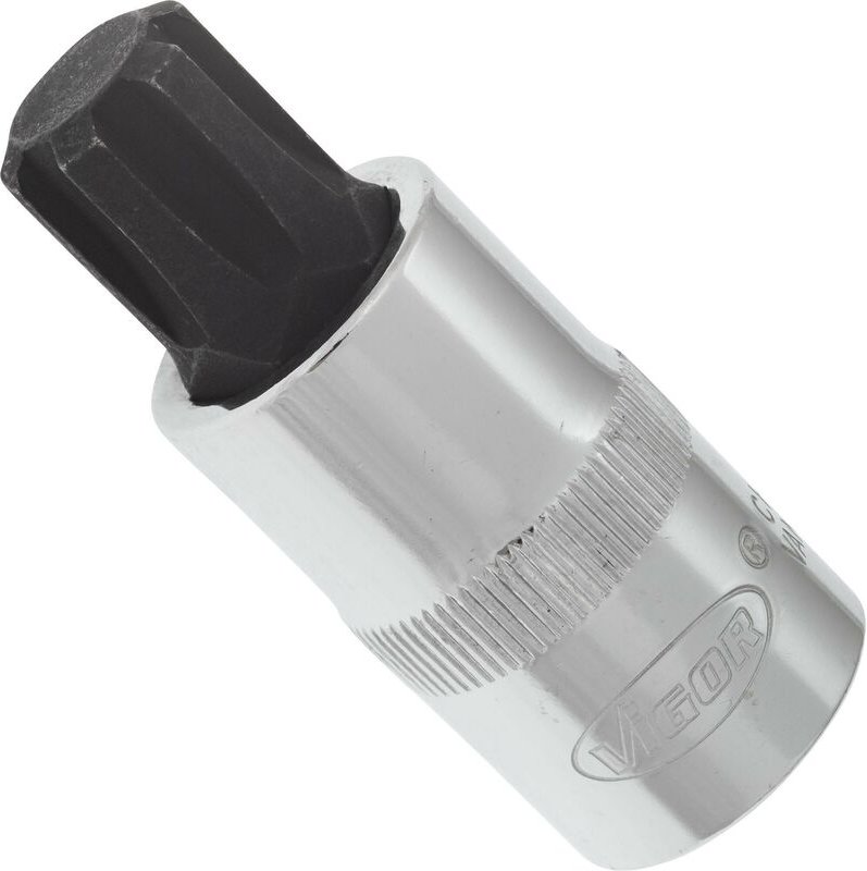 Schraubendrehereinsatz ∙ V2210 ∙ 1/2 Zoll (12,5 mm) Vierkant hohl ∙ Innen Keilprofil Ribe-CV ∙ SW M14