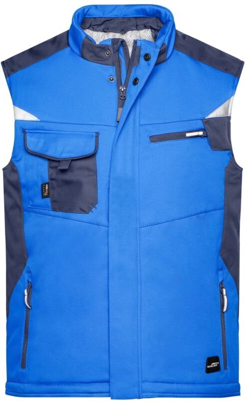 James&nicholson - Professionelle Softshellweste mit Innenfutter JN825 Gr. xl royal/navy
