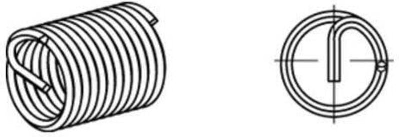 Amecoil - Gewindeeinsatz r 88330 FormA M8x 20 a 2 100 Stück 100 Stk