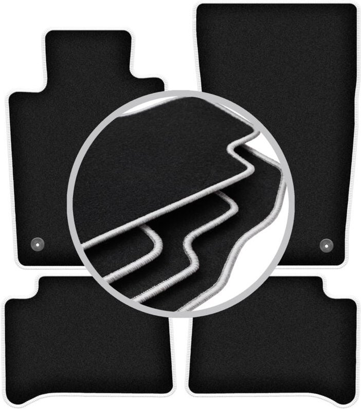 CARLUX-SILVER Autofußmatten für: Mercedes CLS C219 Limousine (2004-2010)